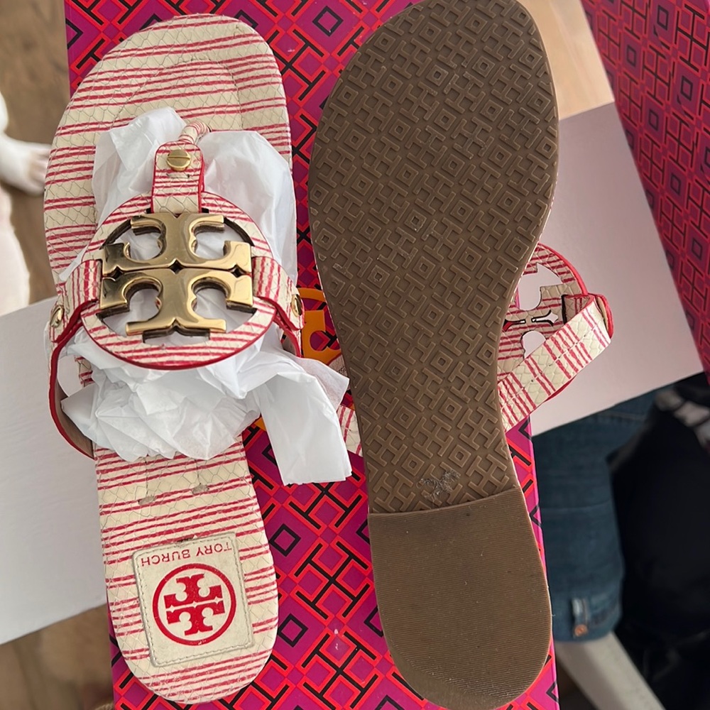Tory Burch Miller sandals with Gold